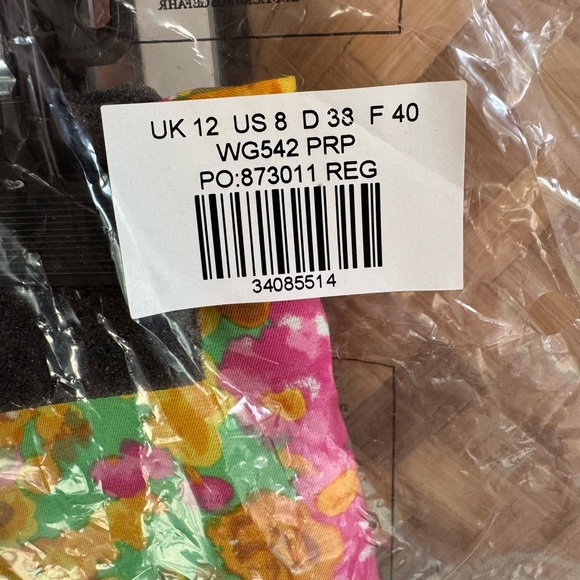 Boden Pink and Yellow Pencil Skirt Knee-Length Resort Wear - Picture 4 of 5